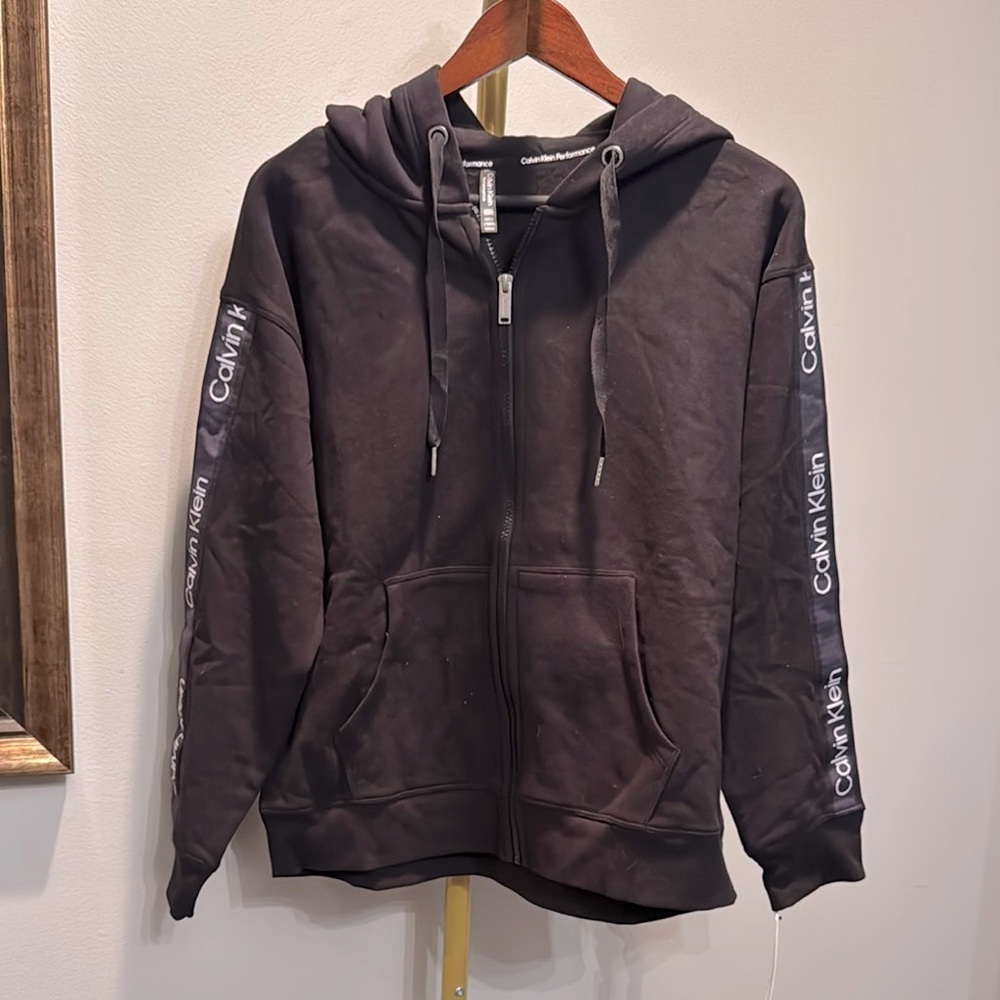 Calvin Klein Black Zip-Up Hoodie